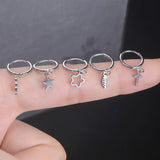 Personalized Stainless Steel Hoop Earrings for Men