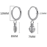 Personalized Stainless Steel Hoop Earrings for Men