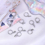 Personalized Stainless Steel Hoop Earrings for Men