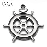 Stainless Steel Rudder Anchor Pendant Charms DIY Jewelry Making Supplies
