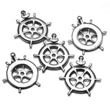 Stainless Steel Rudder Anchor Pendant Charms DIY Jewelry Making Supplies