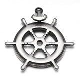 Stainless Steel Rudder Anchor Pendant Charms DIY Jewelry Making Supplies