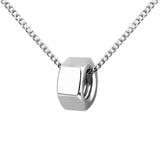 Stainless Steel Screw Cap Pendant Necklace for Men Hiphop Personality