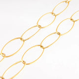 Stainless Steel Oval Link Chain Necklace Women/Men