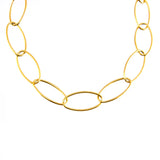 Stainless Steel Oval Link Chain Necklace Women/Men