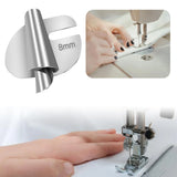 Stainless Steel Sewing Rolled Hemmer Foot 3mm-10mm DIY Crafts