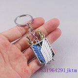 Stainless Steel Shield Keychain Charms Ring Gift Pendant