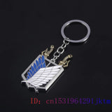 Stainless Steel Shield Keychain Charms Ring Gift Pendant