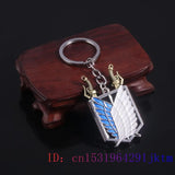 Stainless Steel Shield Keychain Charms Ring Gift Pendant