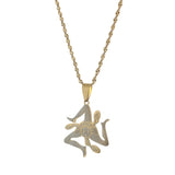 Stainless Steel Sicily Cities Flag Chains Italian Sicilia Jewelry Necklace