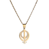 Stainless Steel Sikhism Necklace Pendant Khanda Jewelry