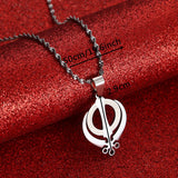 Stainless Steel Sikhism Pendant Necklace Silver Sikh Khanda Sikhs Women Jewelry