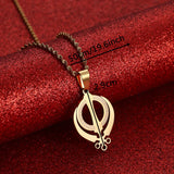 Stainless Steel Sikhism Pendant Necklace Silver Sikh Khanda Sikhs Women Jewelry