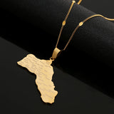Stainless Steel Kurdistan Map Pendant Necklaces Kurdish Cities Chain Jewelry