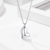 Heart Cremation Urn Necklace Waterproof Ashes Keepsake Pendant