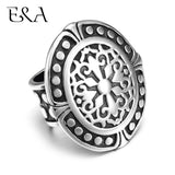 Stainless Steel Floral Oval Hole Slide Charms 12*6mm