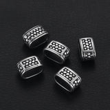 Stainless Steel Slider Beads Oval Large Hole 12x6mm for DIY Bracelet