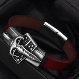 Stainless Steel Slider Beads Punk Sword 11*6mm Hole Slide Charms