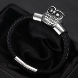 Stainless Steel Owl Slider Beads 12*6mm for Leather Bracelet