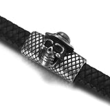 Stainless Steel Skull Slider Beads 12*6mm Hole Charms