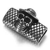 Stainless Steel Skull Slider Beads 12*6mm Hole Charms