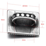 Stainless Steel Slider Beads Spades Hole 12*6mm Slide Charms