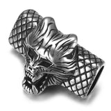 Stainless Steel Slider Beads Wolf Head 12*6mm Hole Slide Charms