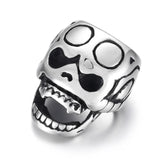 Stainless Steel Slider Skull Beads Large Hole 13*8mm Slide Charms
