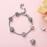 Stainless Steel Snake Chain Bracelet DIY Charms Bead Jewelry Making