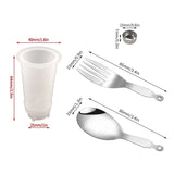 Portable Stainless Steel Spoon and Fork Set for Travel