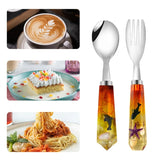 Portable Stainless Steel Spoon and Fork Set for Travel