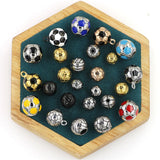 Stainless Steel Sport Bead Charm for Bracelet Necklace DIY Jewelry