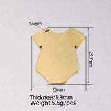 Stainless Steel Sportswear DIY Charms Set 20pc