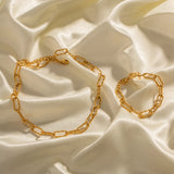 Stainless Steel Square Chain Bracelets for Women and Couples