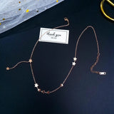 Stainless Steel Star Necklace Choker Women Jewelry Collares Pendants