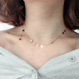 Stainless Steel Star Necklace Choker Women Jewelry Collares Pendants