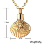 Stainless Steel Starfish Shell Cremation Urns Necklace