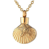 Stainless Steel Starfish Shell Cremation Urns Necklace