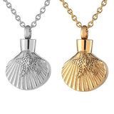 Stainless Steel Starfish Shell Cremation Urns Necklace