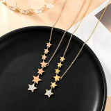 Stainless Steel Stars Choker Necklace Women Temperament Jewelry