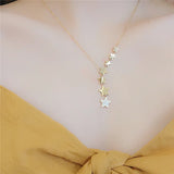 Stainless Steel Stars Choker Necklace Women Temperament Jewelry