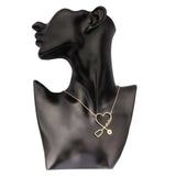 Stainless Steel Stethoscope Necklace 18K Name Necklace