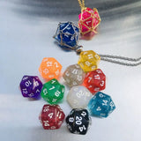 Stainless Steel Stone Holder Cage Necklace Dice Pendant Necklace