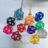 Stainless Steel Stone Holder Cage Necklace Dice Pendant Necklace