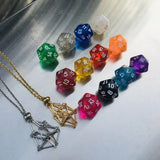 Stainless Steel Stone Holder Cage Necklace Dice Pendant Necklace