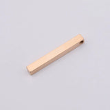 Stainless Steel Strip Blank Bar for Engraving Metal Rectangle Bar Pendant Charms