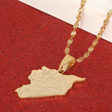 Syria Map Flag Pendant Necklace Syrians Jewelry