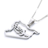 Syria Map Pendant Necklace Syrians Charm Jewelry