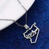 Syria Map Pendant Necklace Syrians Charm Jewelry