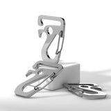 Stainless Steel Tactical Belt Mountaineering Buckle Key Chain